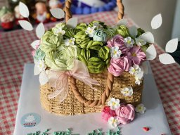 Ý tưởng bánh kem trang trí hoa / trái cây