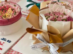 Bánh kem trang trí bông hoa đẹp