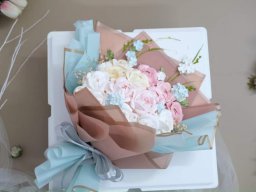 Bánh kem trang trí bông hoa đẹp