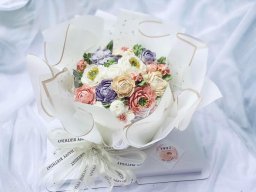 Bánh kem trang trí bông hoa đẹp