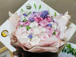 Bánh kem trang trí bông hoa đẹp