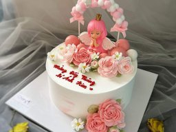 Bánh kem trang trí bông hoa đẹp