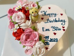 Bánh kem trang trí bông hoa đẹp