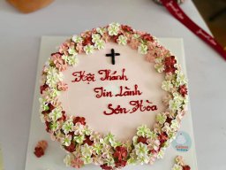 Bánh kem trang trí bông hoa đẹp