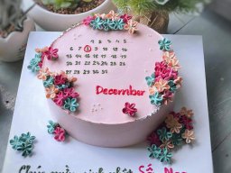 Bánh kem trang trí bông hoa đẹp